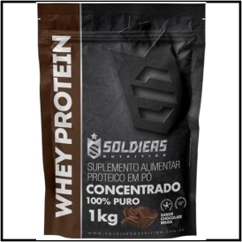 Whey Protein Concentrado 1kg Cookies Soldiers Nutrition MAIS VENDIDO 14º em Suplementos Soldiers Nutrition R$ 125,90 em 12x  R$ 12,34